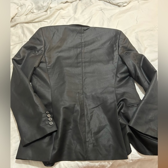 Men's Zara Black Double Button Lined Sport Jacket With Pockets Size 36 - Picture 5 of 13